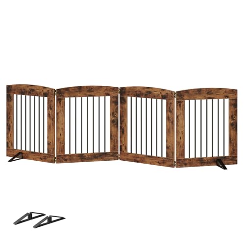 HOOBRO 4-Panel Freestanding Gate
