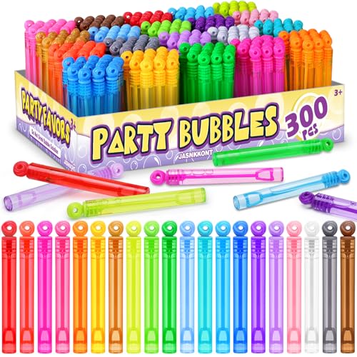 JASNKKONT 300-Pack Mini Bubble Wands