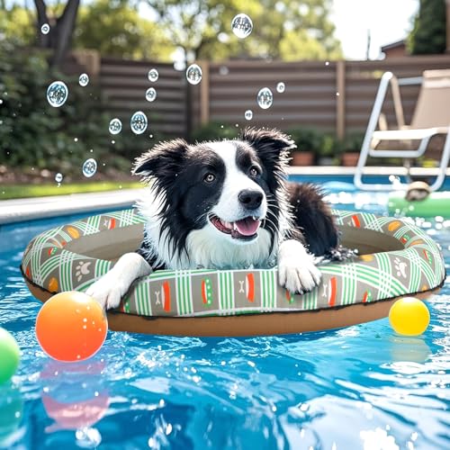 zaichare Inflatable Dog Float (Brown)