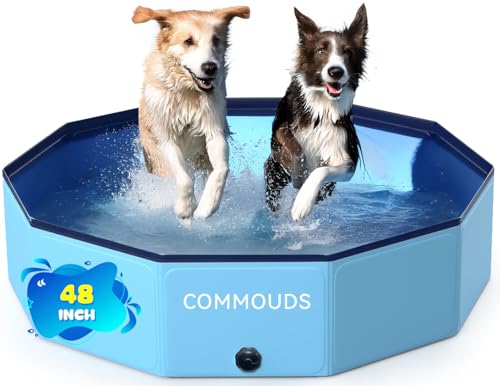 COMMOUDS Foldable Dog Pool (48")