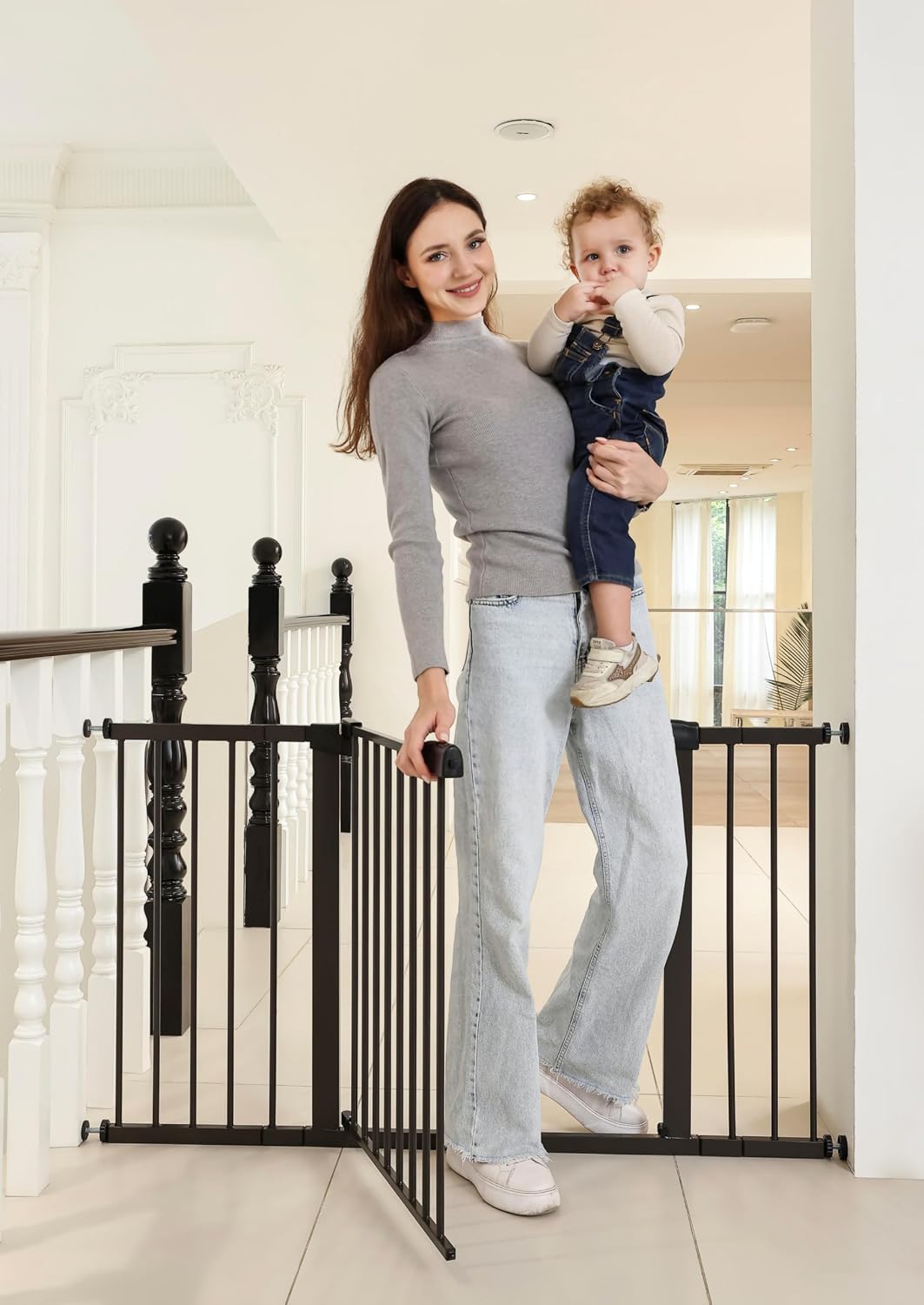 SafeGo 29"-57" Metal Walk-Thru Gate (Premium)