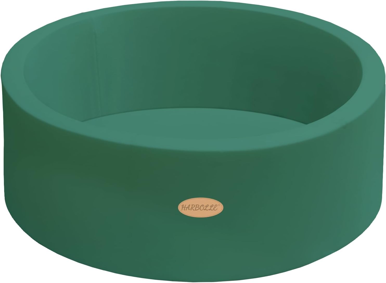 HARBOLLE 35.4" Soft Round Memory Foam Ball Pit (Dark Green)