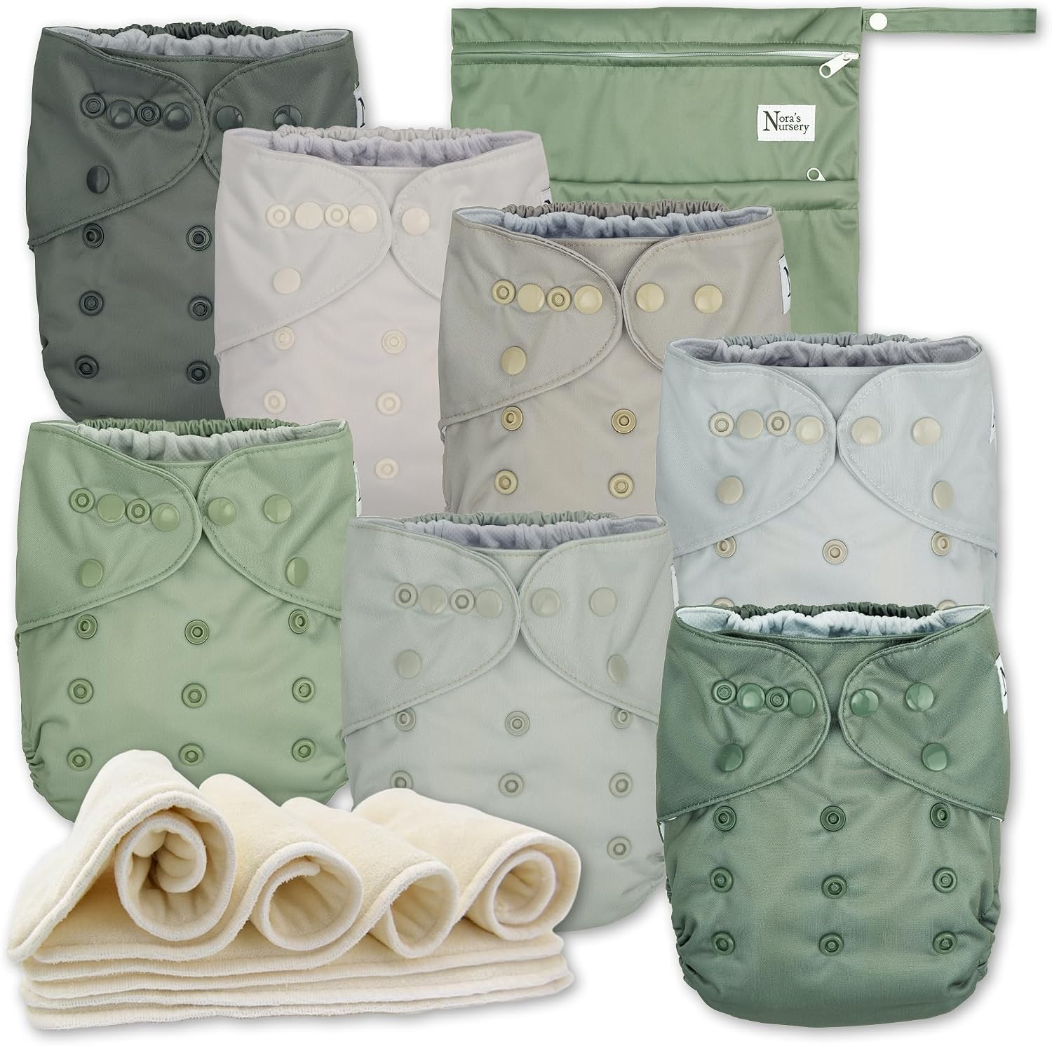 Nora's Nursery AWJ Morning Dew Cloth Diapers (7 Pack)