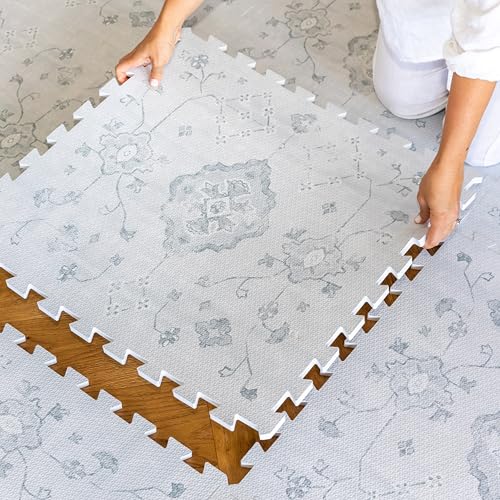 Lillefolk 4x6ft Vintage Gray Play Mat