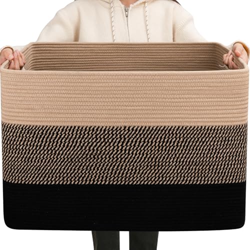 OIAHOMY 108L Super Large Blanket Basket
