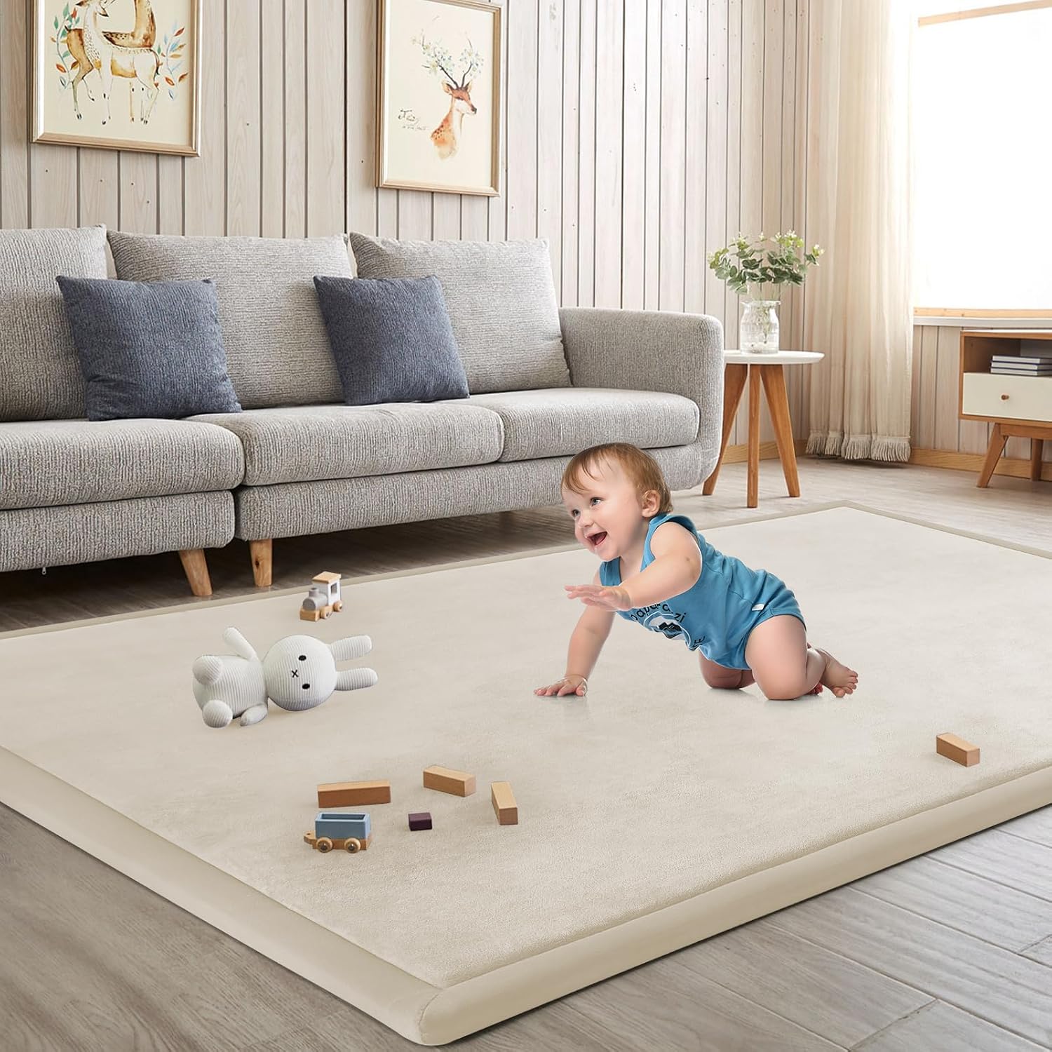 ILPEOD Memory Foam Mat (Beige)