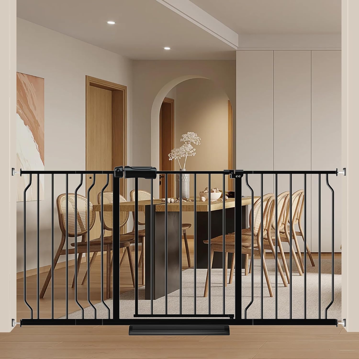 Foreng Extra Wide Baby Gate (Black) 52.76–62.20"