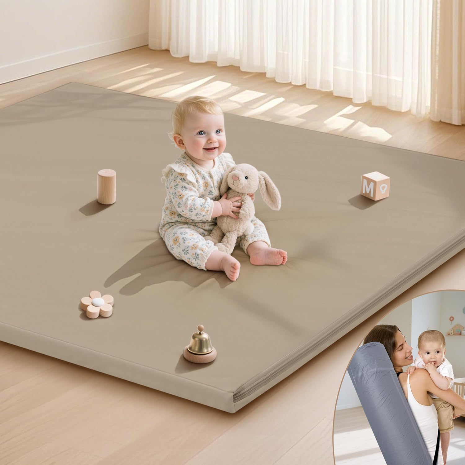 HARBOLLE Baby Play Mat 47x47
