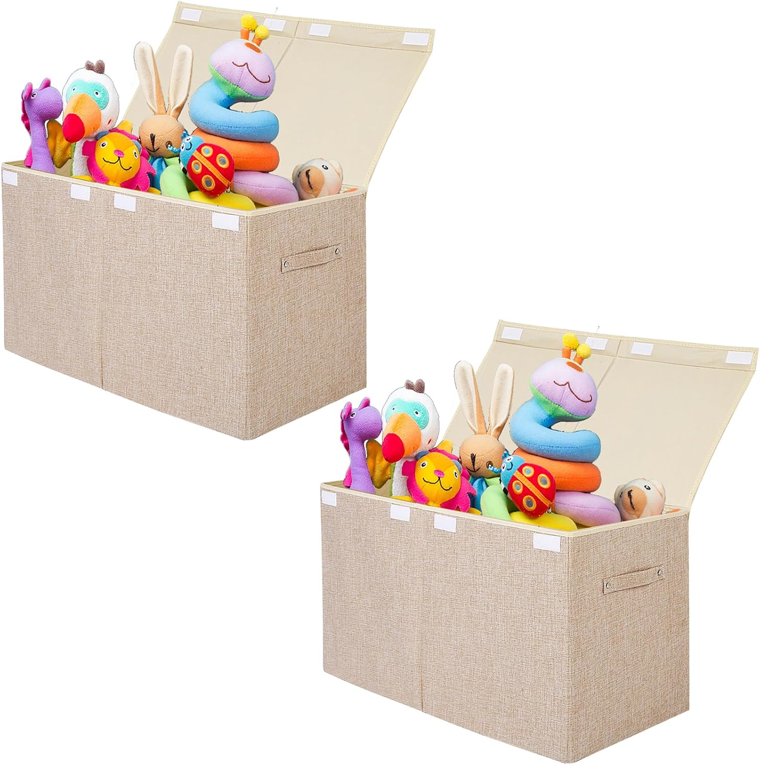 2 Pack Large Toy Box Chest Storage