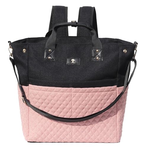 ESVAN Diaper Tote Bag Totepack Backpack Crossbody Bag 3 in 1 for Women Laptop Backpack Multifunctional with Insulated Pockets