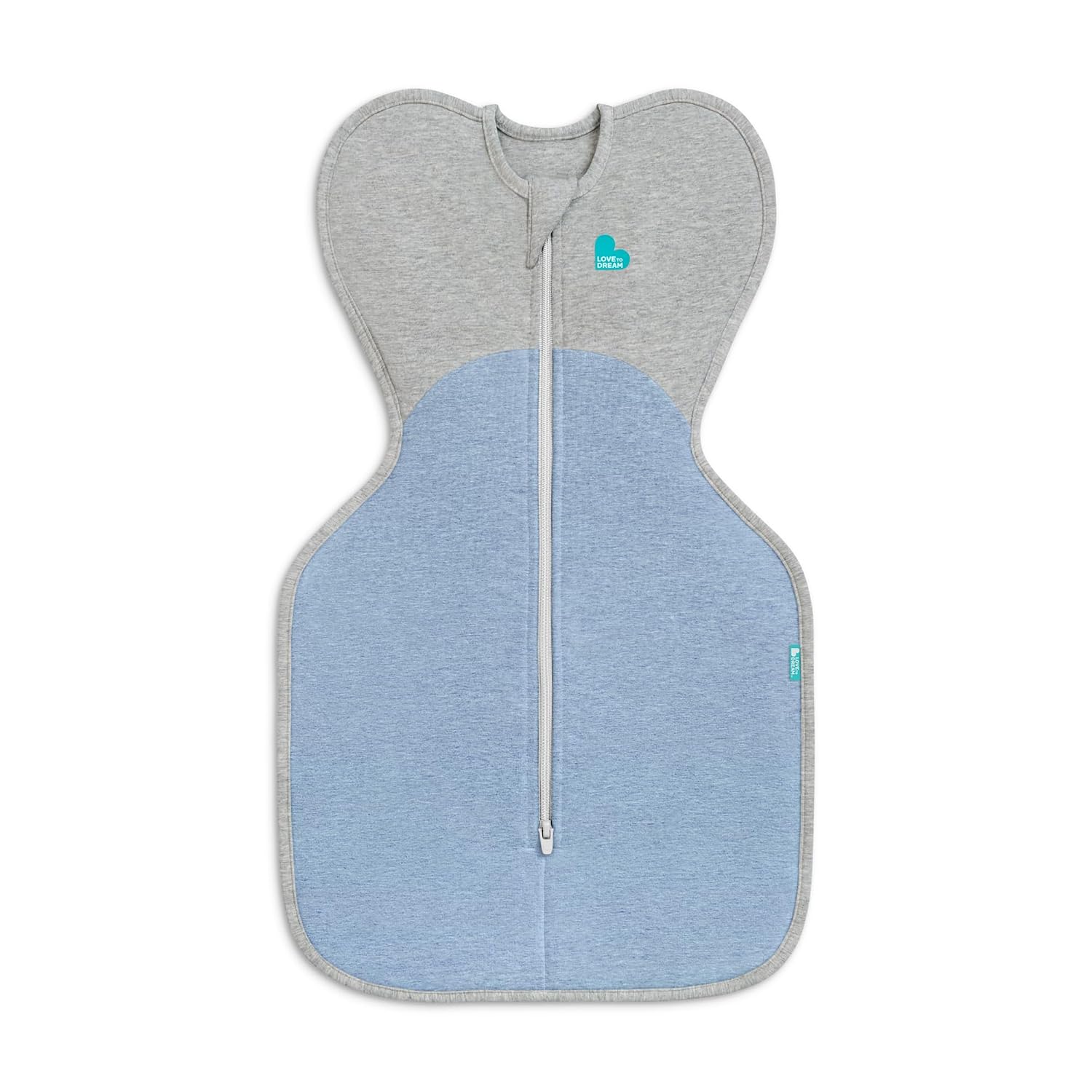 Love to Dream Swaddle, Baby Sleep Sack, 1.5 TOG, Swaddle UP Self-Soothing Swaddles for Newborns, Get Longer Sleep, Snug Fit Helps Calm Startle Reflex, Suitable for All Seasons, 5-8.5 lbs, Dusty Blue