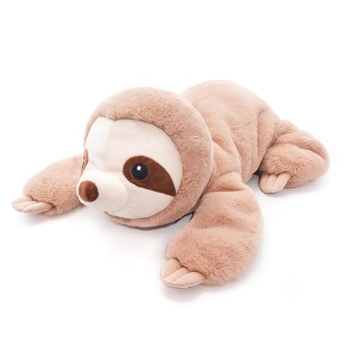 Large Weighted Sloth Stuffed Animal Plush Toy with Embroidered Eyes and Removable Weight Pack - 28 Inches, 5 lb for Kids and Adults