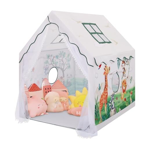 Kids Tent Toddler Playhouse for Boys Girls,Large and Foldable Kids Playtents with Windows,Portable and Lightweight Play Tent Indoor&Outdoor Gift for Children