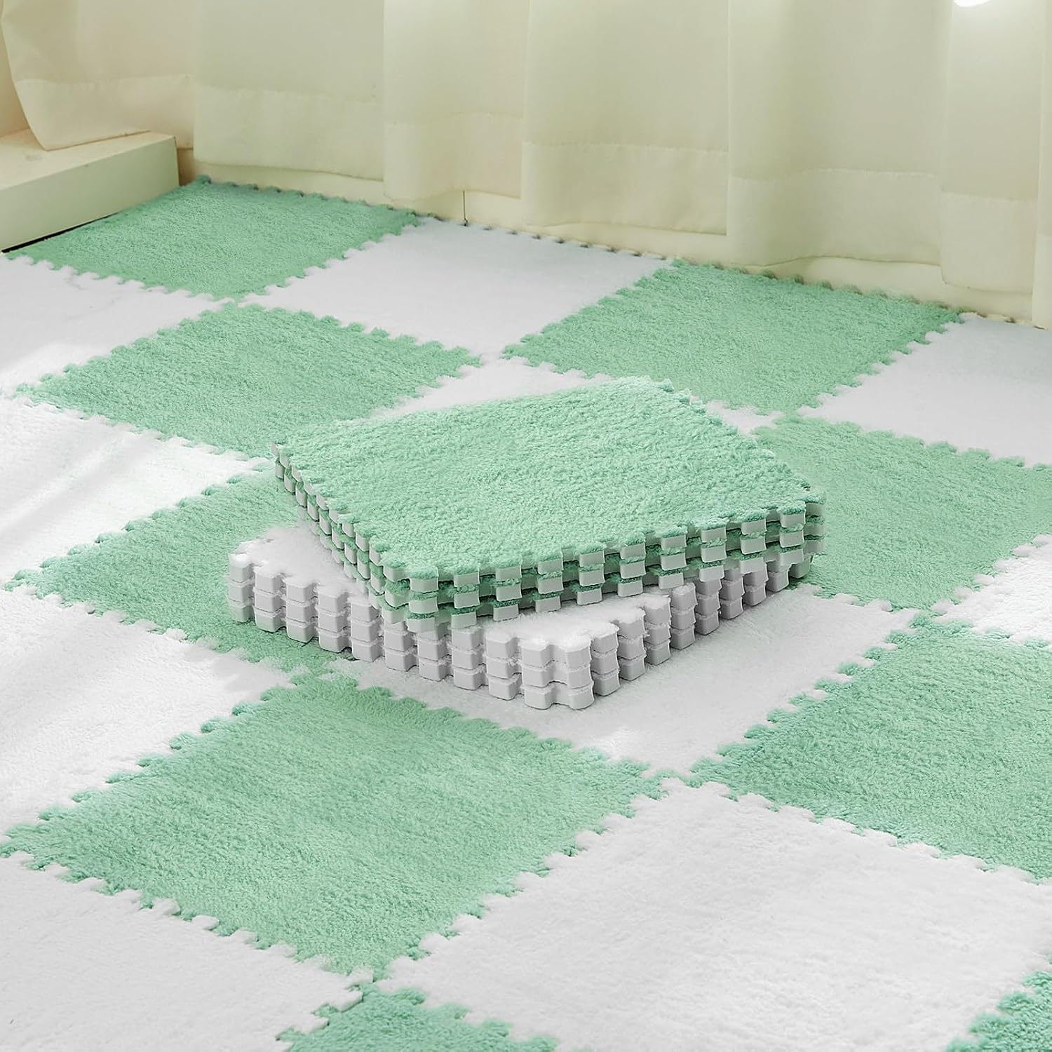 Amylove Plush Foam Floor Mat