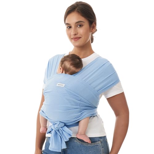 Momcozy Baby Carrier AirMesh (Light Blue)