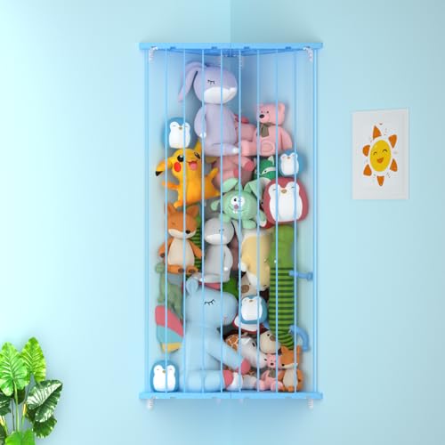 GGUO Corner Stuffed Animal Storage Net
