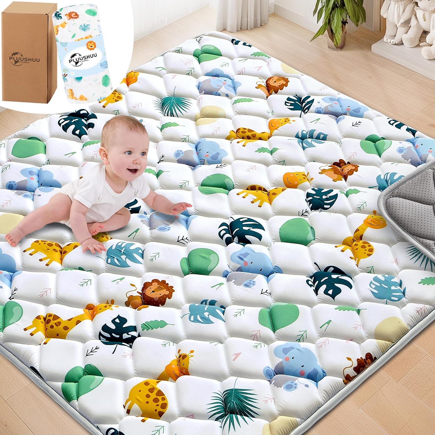 PLUUSHUU 59x59 Foldable Mat
