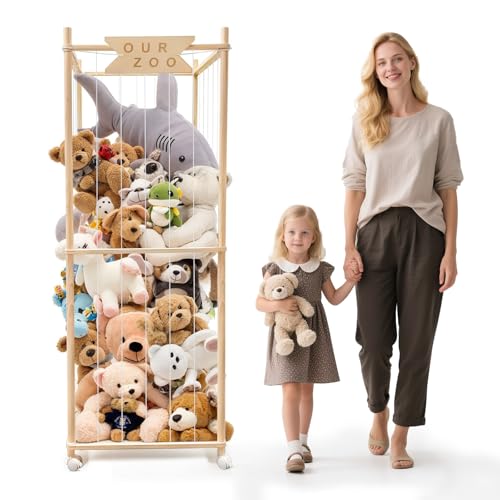 Megapuxin Stuffed Animal Storage Zoo (with Wheels)