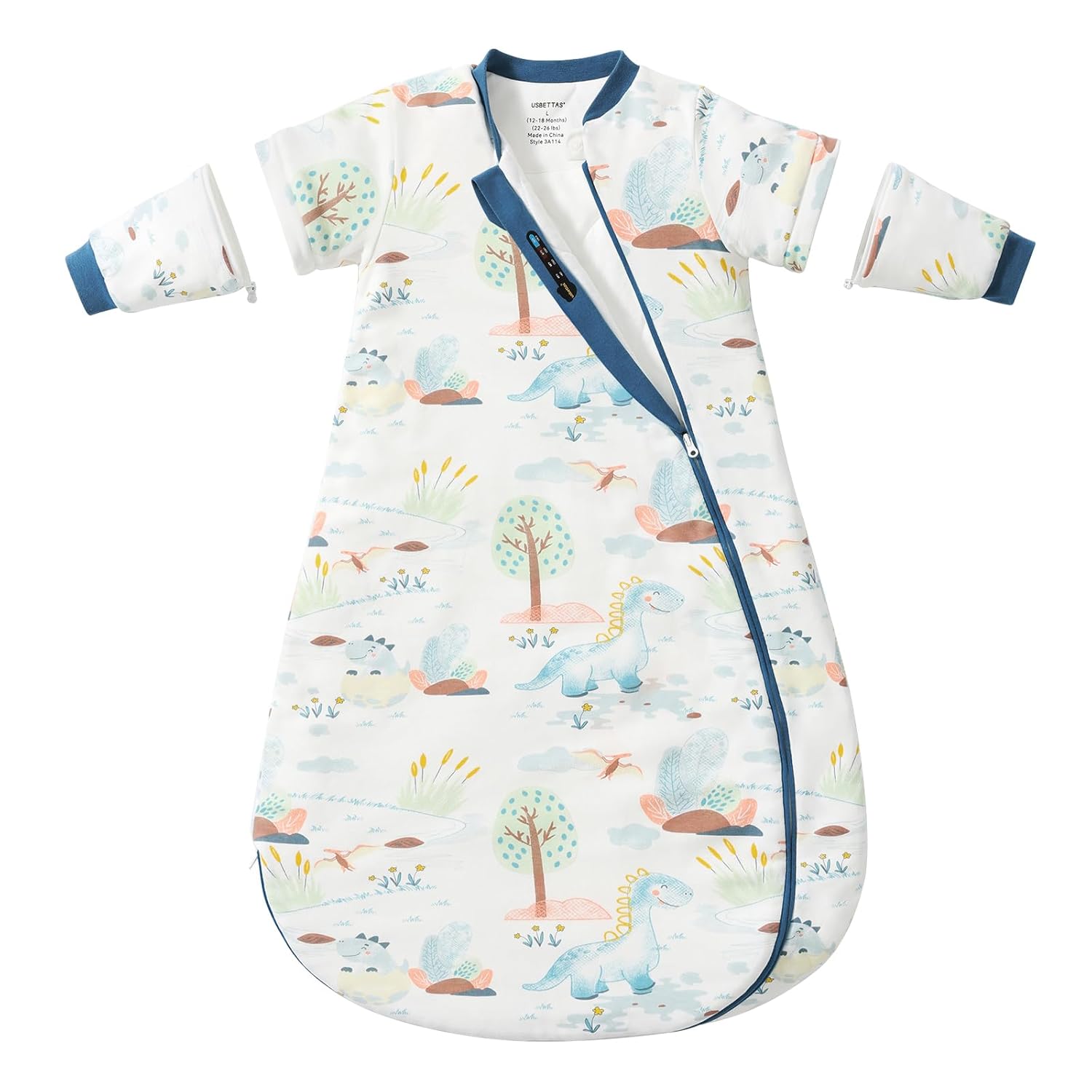 usbettas Baby Sleep Sack 3-6 Months (Dinosaur)