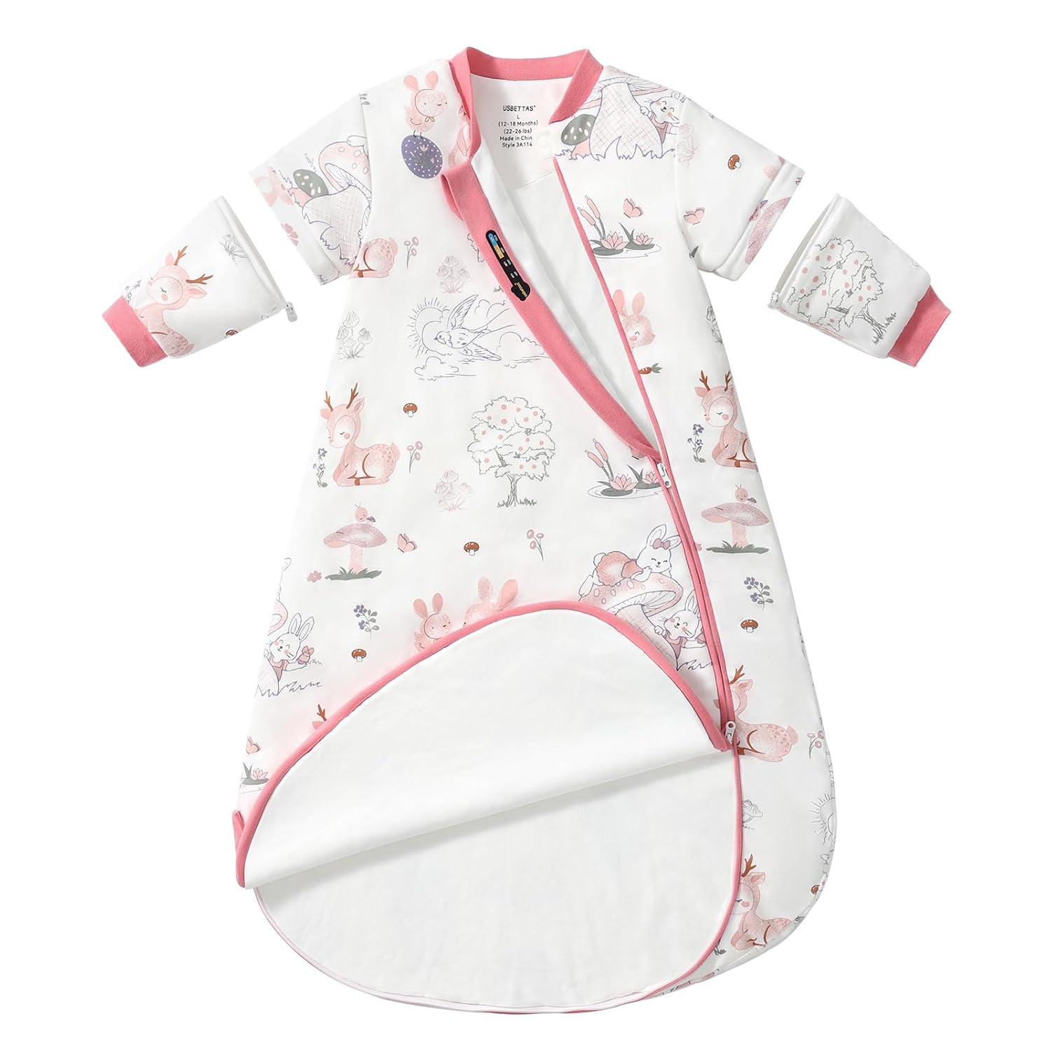 usbettas Baby Sleep Sack 3-6 Months (Bunny)