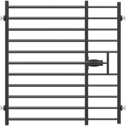 Malier 30" Metal Baby Gate (Black)