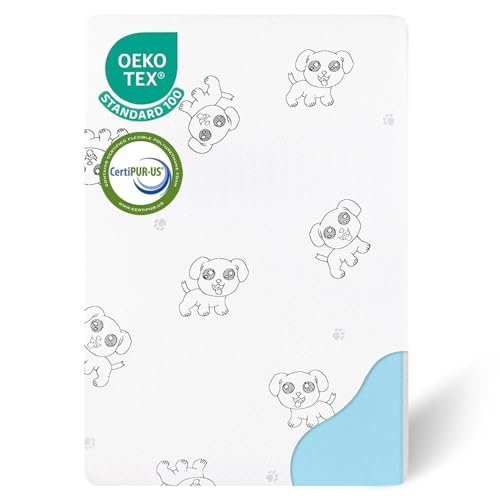 Pack and Play Mattress Pad, 38"x26" Dual-Sided Pack N Play Mattresses for Baby Toddler, Breathable Memory Foam Portable Mattress for Pack N Play Playpen with Removale Washable Cover