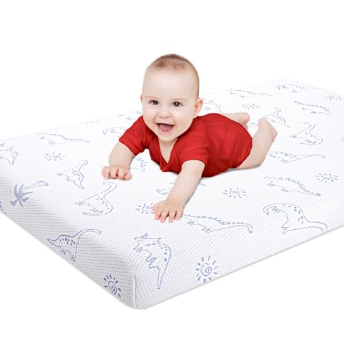 Mochen Pack and Play Mattress, 38"x26" Dual-Sided Firmness Memory Foam Pack n Play Mattresses Pad, Portable Baby Mattress for Pack n Play, Portable & Washable
