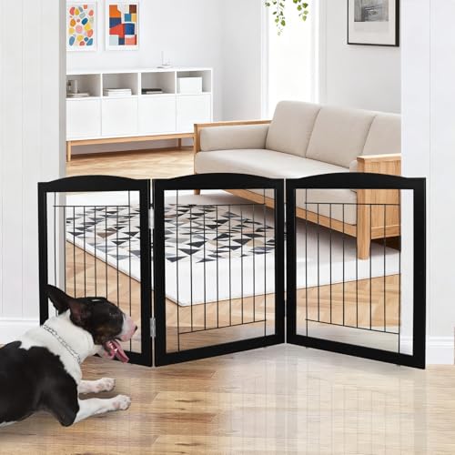 ZJSF Freestanding Foldable Dog Gate