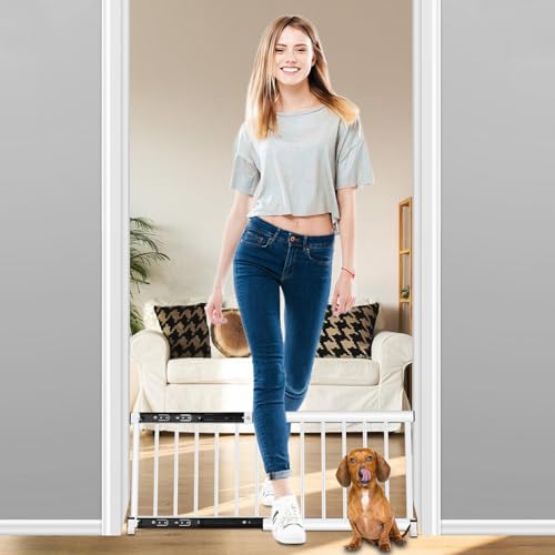 YORWHIN White Metal Gate (Short)